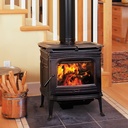 Wood Stove with Robax Glass by European Art Glass
